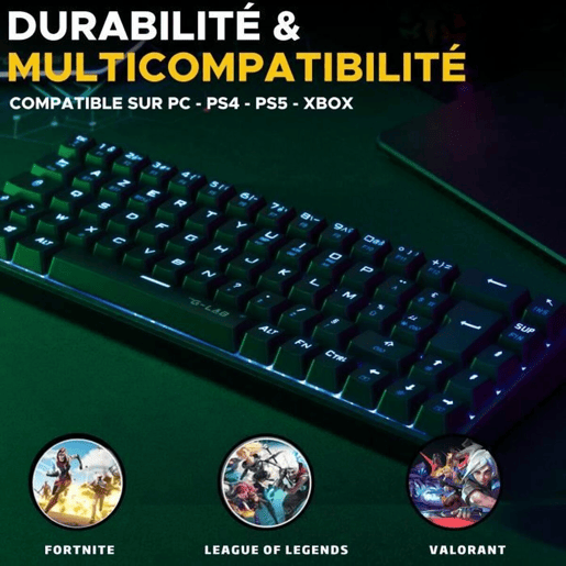 Teclado The G-Lab KEYZ TITAN Branco