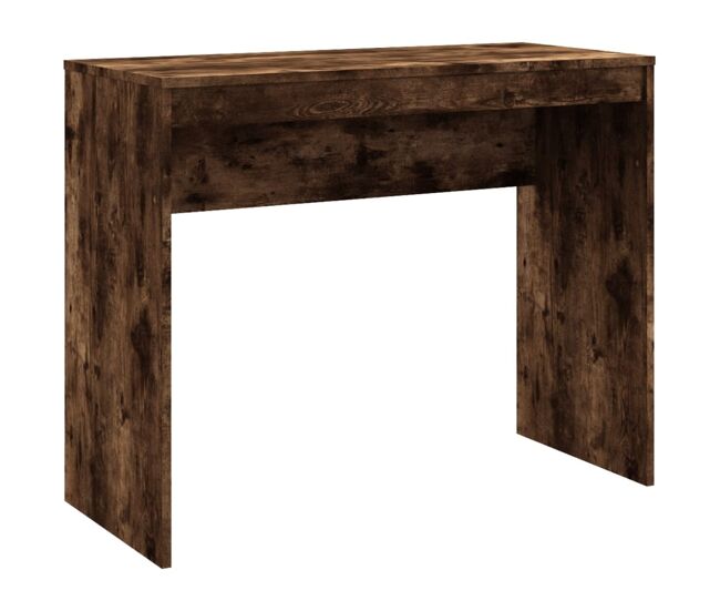 Escritorio - mesa de ordenador de madera contrachapada roble ahumado 90x40x72 cm