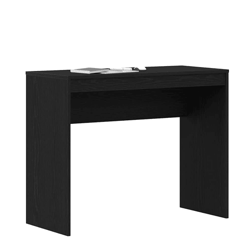 Secretária Escrivaninha de computador - 90x40x72 cm derivados de madeira carvalho preto