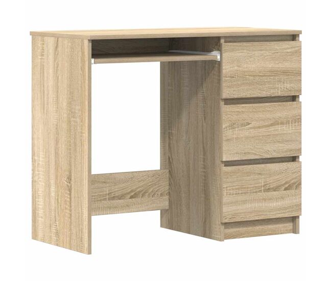 Escritorio - mesa de ordenador madera contrachapada color roble sonoma 90x45x76 cm