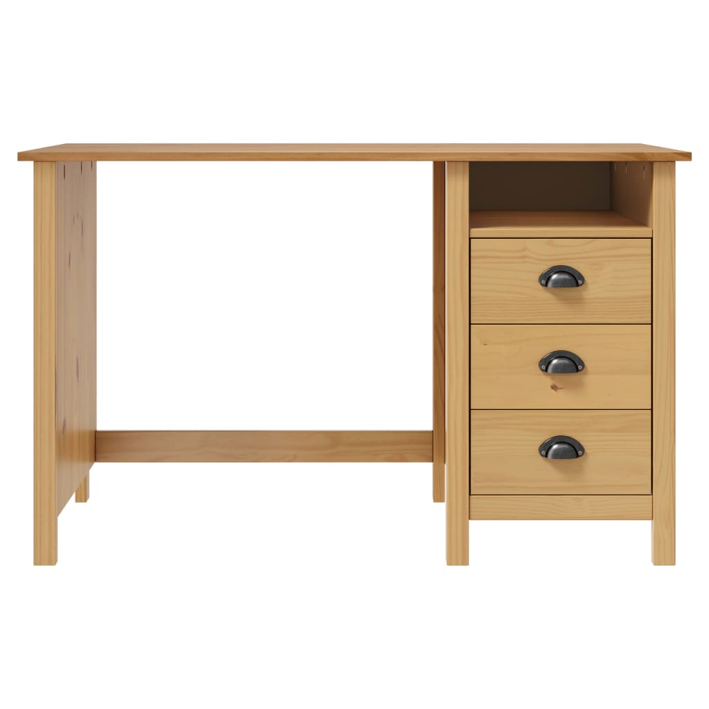 Escritorio - mesa de ordenador con 3 cajones madera de pino 120x50x74 cm