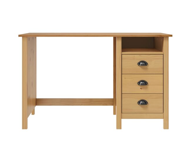 Escritorio - mesa de ordenador con 3 cajones madera de pino 120x50x74 cm