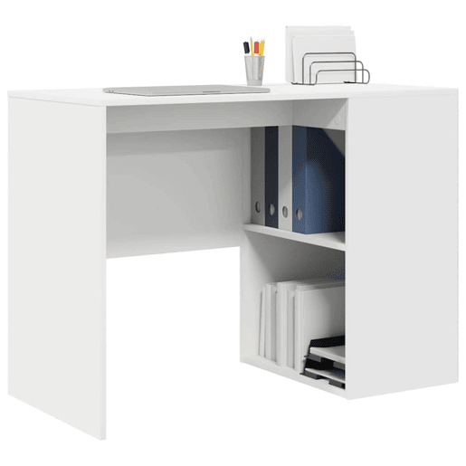 Secretária Escrivaninha de computador - Branco 102 x 50 x 75 cm Madeira processada