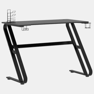 Escrivaninha de computador - Mesa Gaming c pernas em forma de ZZ 110x60x75cm preto