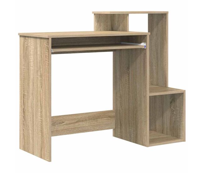 Escritorio - mesa de ordenador roble sonoma 106 x 40 x 88.5 cm madera contrachapada