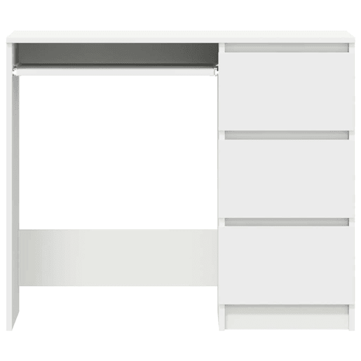 Secretária Escrivaninha de computador - 90x45x76 cm derivados de madeira branco