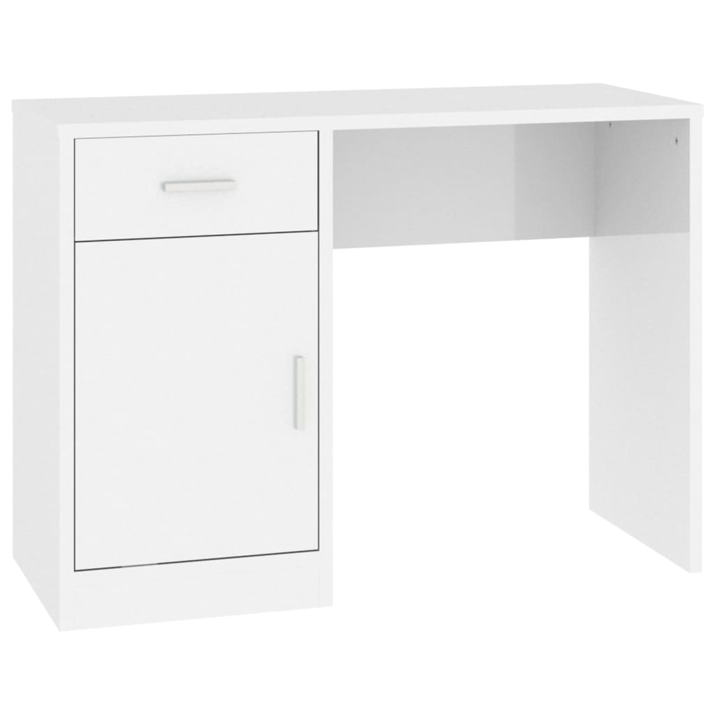 Escritorio - Mesa de Ordenador 100x40 Blanco Brillo