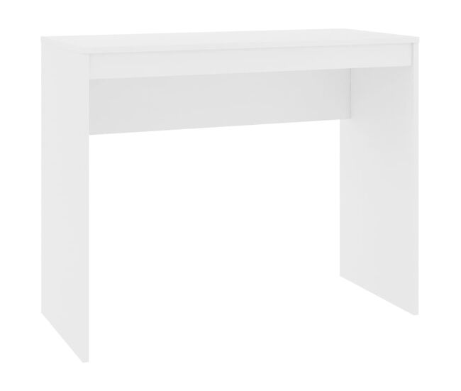 Escritorio - mesa de ordenador de madera contrachapada blanco 90x40x72 cm