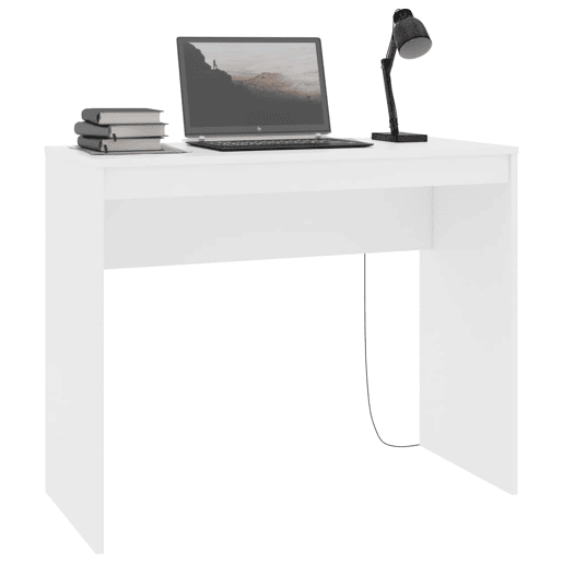 Secretária Escrivaninha de computador - 90x40x72 cm derivados de madeira branco