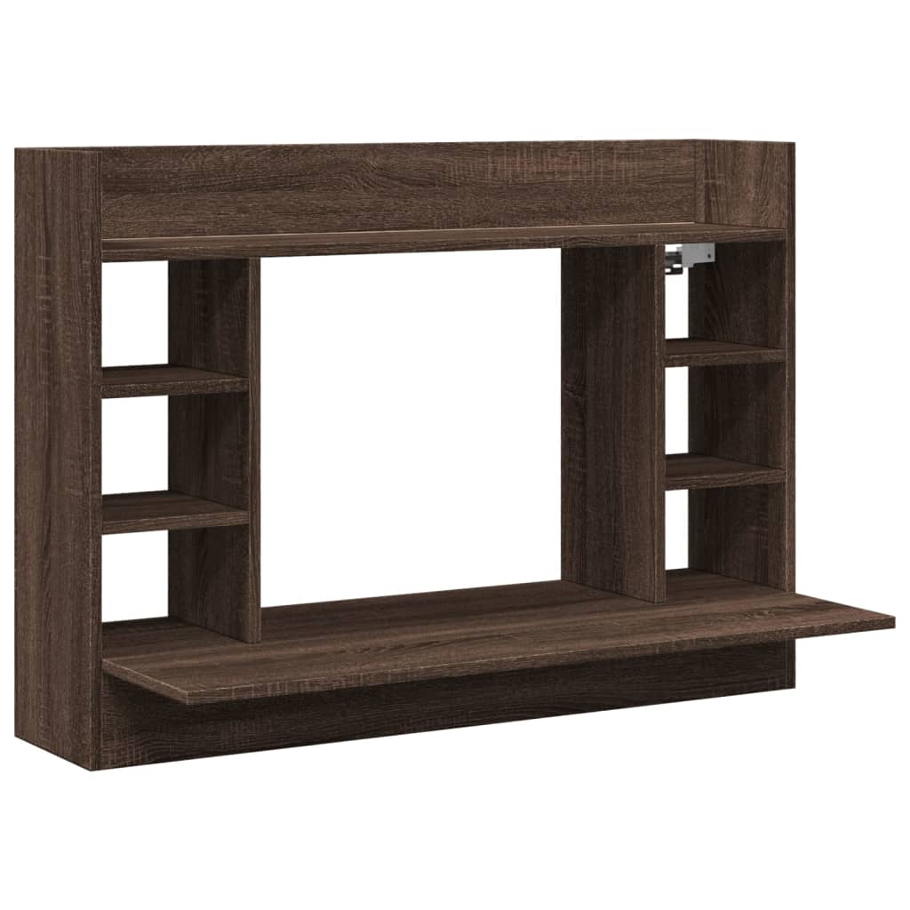 Escritorio - Mesa de Ordenador 105x48 Madera Oscura