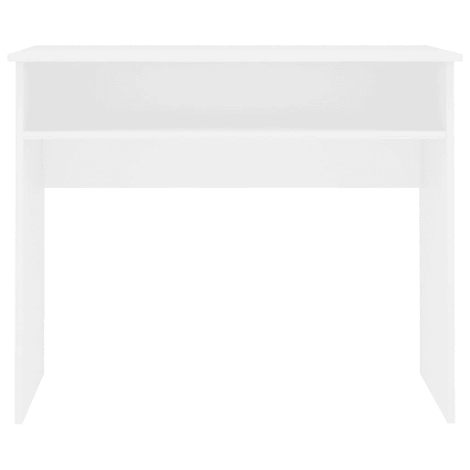 Secretária Escrivaninha de computador - 90x50x74 cm derivados de madeira branco