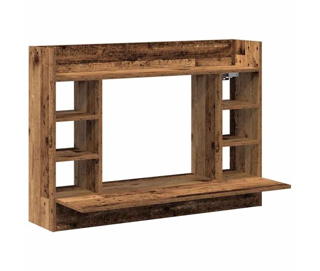 Escritorio - mesa de ordenador montado en la pared madera vieja 105 x 48 x 75 cm