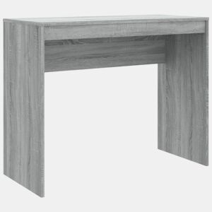 Secretária Escrivaninha de computador - 90x40x72 cm derivados de madeira cor cinzento sonoma