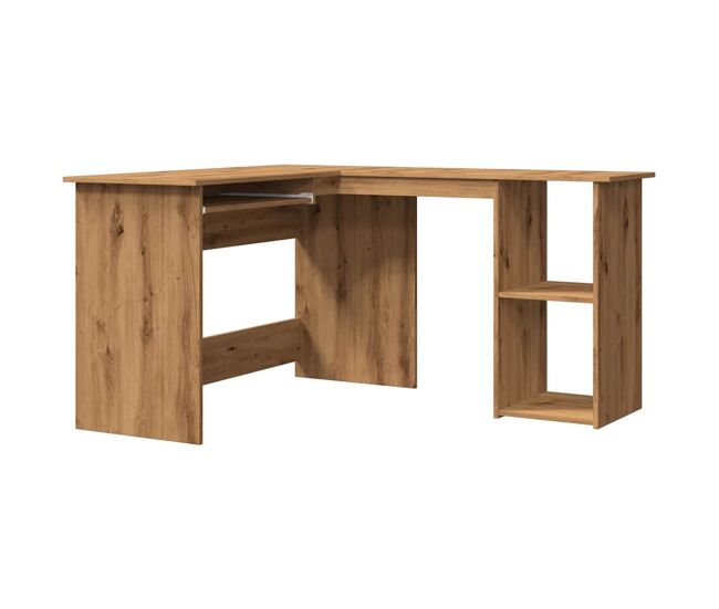 Escritorio - mesa de ordenador de esquina madera contrachapada 120x140x75 cm