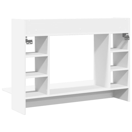 Secretária - Escrivaninha de computador de parede 105x48x75 cm derivados de madeira branco