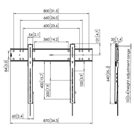Suporte TV Vogel's 7368000 55 100 kg