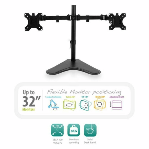Suporte TV Ewent 13-32 2 x 8 kg Preto