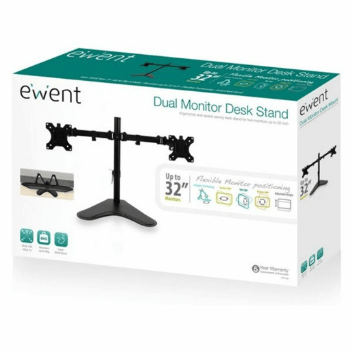 Suporte TV Ewent 13-32 2 x 8 kg Preto