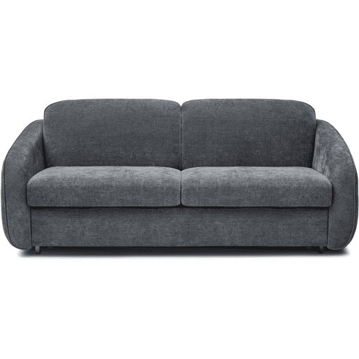 Sofá convertível Laurie Express em tecido texturado - cama de 140 cm - 3 lugares - Cinza Sofá convertível Laurie Express em tecido texturado - cama de 140 cm - 3 lugares - Cinza