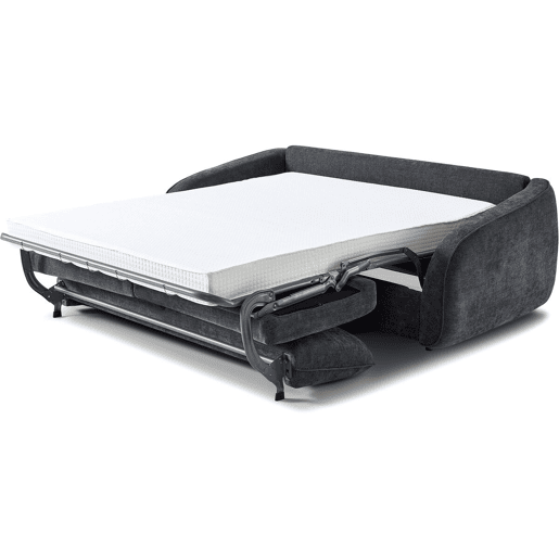 Sofá convertível Laurie Express em tecido texturado - cama de 140 cm - 3 lugares - Cinza Sofá convertível Laurie Express em tecido texturado - cama de 140 cm - 3 lugares - Cinza