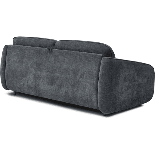 Sofá convertível Laurie Express em tecido texturado - cama de 140 cm - 3 lugares - Cinza Sofá convertível Laurie Express em tecido texturado - cama de 140 cm - 3 lugares - Cinza