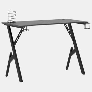Escrivaninha de computador - Mesa Gaming c pernas em forma de Y 110x60x75 cm preto
