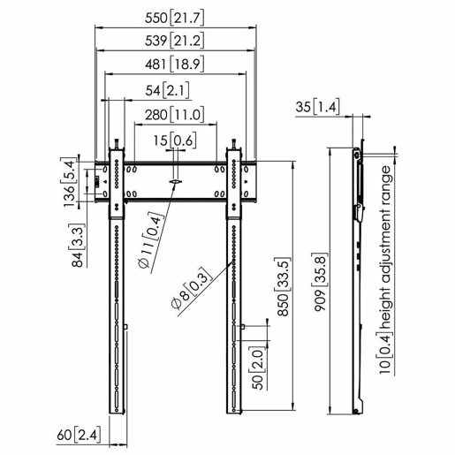 Suporte TV Vogel's 7368150 43 100 100 kg