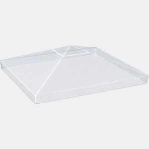 Outsunny Cobertura Protetora para Pérgolas 3x3 m Cobertura Impermeável para Pérgola Capa Protetora de Pérgolas para Proteção contra a Intempérie Transparente