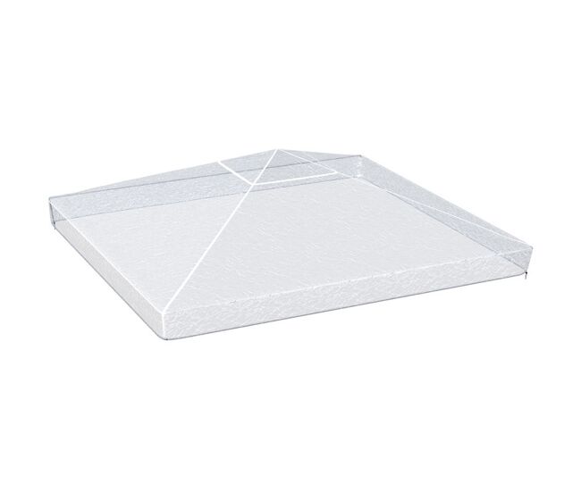 Outsunny cubierta protectora para gazebo 3x3 m cubierta impermeable para pérgola toldo carpa funda protectora protección contra la intemperie