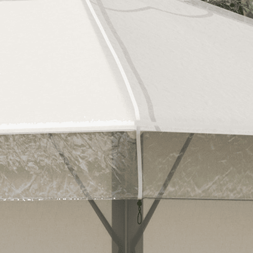 Outsunny Cobertura Protetora para Pérgolas 3x3 m Cobertura Impermeável para Pérgola Capa Protetora de Pérgolas para Proteção contra a Intempérie Transparente