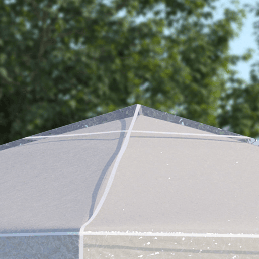 Outsunny Cobertura Protetora para Pérgolas 3x3 m Cobertura Impermeável para Pérgola Capa Protetora de Pérgolas para Proteção contra a Intempérie Transparente