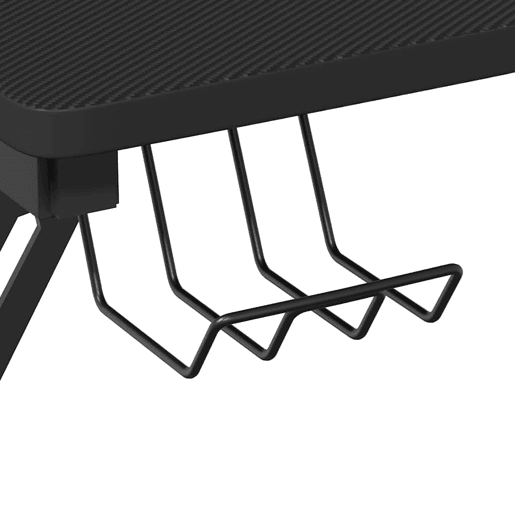 Escrivaninha de computador - Mesa Gaming c pernas em forma de Y 90x60x75 cm preto