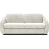 Sofá convertível Laurie Express em tecido texturado - cama de 140 cm - 3 lugares - Bege