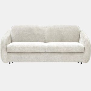 Sofá convertível Laurie Express em tecido texturado - cama de 140 cm - 3 lugares - Bege