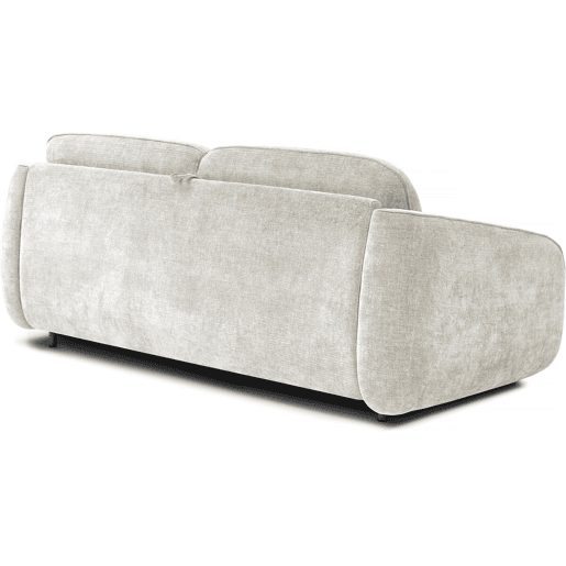 Sofá convertível Laurie Express em tecido texturado - cama de 140 cm - 3 lugares - Bege
