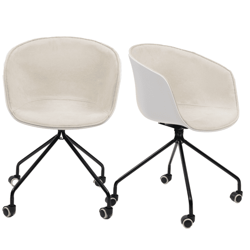 Cadeira branca Cute Wheels