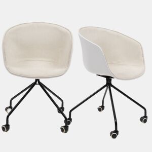 Cadeira branca Cute Wheels