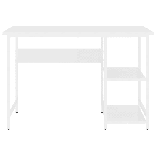 Secretária - Escrivaninha de computador 105x55x72 cm MDF e metal branco