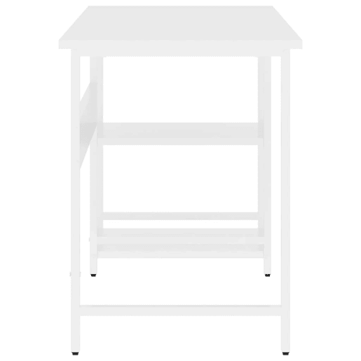 Secretária - Escrivaninha de computador 105x55x72 cm MDF e metal branco