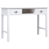 Secretária Escrivaninha de computador - 110x45x76 cm madeira branco