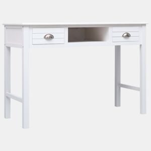 Secretária Escrivaninha de computador - 110x45x76 cm madeira branco