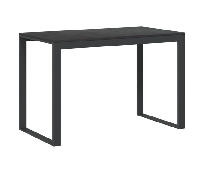 Escritorio - mesa de ordenador de ordenador madera de ingeniería negro 110x60x73 cm