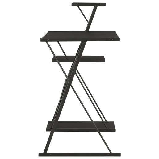 Secretária - Escrivaninha de computador com prateleira 116x50x93 cm preto