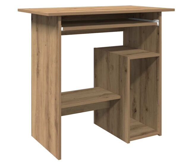 Escritorio - mesa de ordenador de madera de ingeniería roble artisan 80x45x74 cm