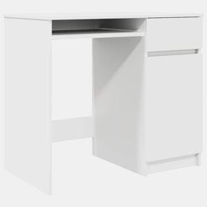 Secretária Escrivaninha de computador - 86x49x76 cm derivados de madeira branco