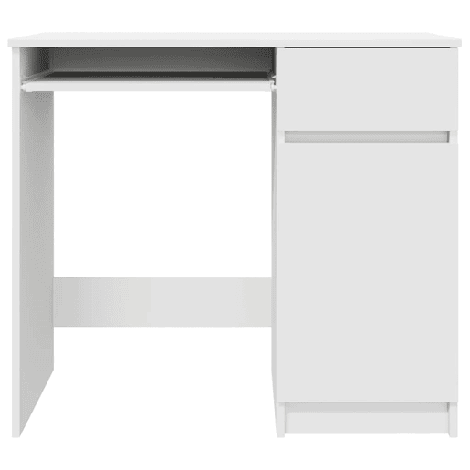 Secretária Escrivaninha de computador - 86x49x76 cm derivados de madeira branco