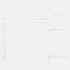 Secretária - Escrivaninha de computador com prateleira 116x50x93 cm branco