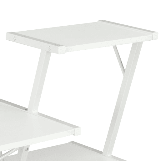 Secretária - Escrivaninha de computador com prateleira 116x50x93 cm branco