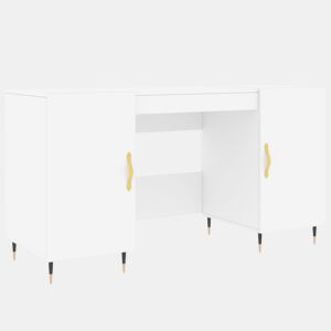 Secretária Escrivaninha de computador - 140x50x75 cm derivados de madeira branco