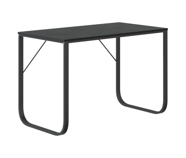 Escritorio - mesa de ordenador de ordenador madera de ingeniería negro 110x60x73 cm